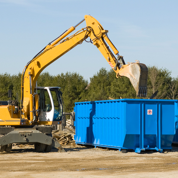 what happens if the residential dumpster is damaged or stolen during rental in Granville Summit